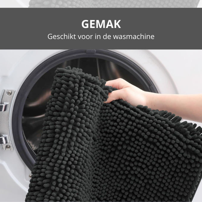 Anthracite bath mat 90x60cm