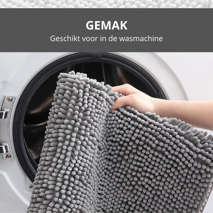 Badmat grijs 90x60cm